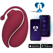 ESTIMULADOR COM VIBRAO ADRIEN LASTIC - INSPIRATION CLITORIS SUCKER + VERMELHO EGG - FREE APP