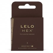 PRESERVATIVOS LELO HEX CONDOMS RESPECT XL 3 PACK
