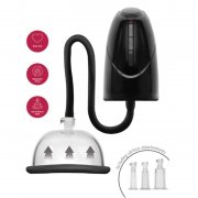 ESTIMULADOR DE CLIT�RIS E BOMBA DE SUC��O SHE.E.O - AUTOMATIC VACUUM PUMP PARA VAGINA E CLITORIS PRETO