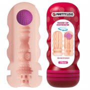 MASTURBADOR EM FORMA DE VAGINA COM SUC��O PRETTY LOVE - FLORA COM SUCTION CUP E INTERNAL TEXTURES