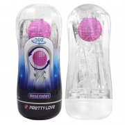 MASTURBADOR PRETTY LOVE - 360� TEXTURED MASTURBATION CUP TRANSPARENTE