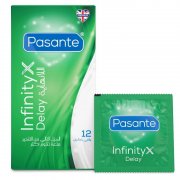 PRESERVATIVOS RETARDANTE PASANTE - DELAY INFINITY CONDOMS 12 UNIDADES