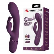 VIBRADOR PRETTY LOVE - ROCCO RECARREG�VEL RABBIT 10 FUNCTIONS ROXO