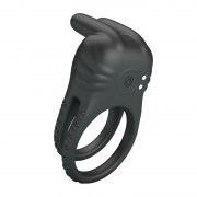 ANEL VIBRAT�RIO RECARREG�VEL PRETTY LOVE - SINI VIBRATING COCK RING 10 FUNCTIONS PRETO