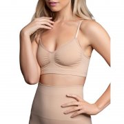 BYE-BRA - MEDIUM CONTROL BRA SEAMLESS BEIGE SIZE 