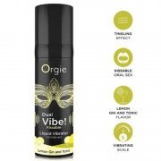 VIBRADOR L�QUIDO ORGIE - DUAL VIBE! LEMON GIN E TONIC KISSABLE LIQUID VIBRATOR 15 ML