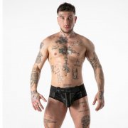 LOCKER GEAR - FULL MILITARY ACCESS JOCK BRIEF BLACK 