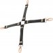Foto 0: ALGEMAS EM CRUZ PARA PULSOS E TORNEZELOS COQUETTE FANTASY VEGAN LEATHER HOG TIE