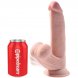Foto 1: DILDO REALISTICO KING COCK PLUS 3D COCK SWINGING BALLS 24.5 CM - LIGHT COR PELE