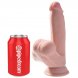 Foto 1: DILDO REALISTICO KING COCK PLUS 3D COCK SWINGING BALLS 15.2 CM - LIGHT COR PELE