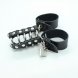 Foto 1: JAULA PARA O P�NIS COM ANEL EM METAL OHMAMA FETISH LEATHER STRAP RING COCK CAGE COM BALL DIVIDER