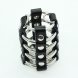 Foto 3: JAULA PARA O P�NIS COM ANEL EM METAL OHMAMA FETISH LEATHER STRAP RING COCK CAGE COM BALL DIVIDER