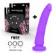 Foto 1:  ARN�S COM DILDO EM SILICONE DELTA CLUB TOYS + DONG ROXO 23 X 4.5 CM