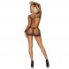 Foto 4: LEG AVENUE NET LONG SLEEVED MINI DRESS ONE SIZE - BLACK