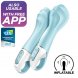 Foto 0: VIBRADOR COM ESTIMULA��O DO PONTO G SATISFYER AIR PUMP 5+ INFL�VEL - AZUL
