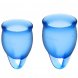 Foto 0: COPO MENSTRUAL SATISFYER FEEL CONFIDENT MENSTRUAL CUP AZUL ESCURO 15+20ML