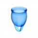 Foto 2: COPO MENSTRUAL SATISFYER FEEL CONFIDENT MENSTRUAL CUP AZUL ESCURO 15+20ML