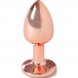 Foto 0: PLUG PEQUENO SECRET PLAY - MET�LICO BUTT ROSE GOLD TAMANHO 7 CM
