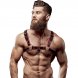 Foto 0: FETISH SUBMISSIVE ATTITUDE - ECO LEATHER CHEST STRAP HARNESS MEN BLACK/RED
