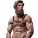 Foto 3: FETISH SUBMISSIVE ATTITUDE - ECO LEATHER CHEST STRAP HARNESS MEN BLACK/RED