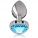 Foto 1: PLUG INTENSE - MET�LICO ALUMINUM ANAL HEART AZUL TAMANHO S