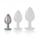Foto 4: PLUG INTENSE - MET�LICO ALUMINUM ANAL HEART AZUL TAMANHO S