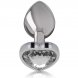 Foto 1: PLUG INTENSE - MET�LICO ALUMINUM ANAL HEART BRANCO TAMANHO S