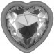 Foto 2: PLUG INTENSE - MET�LICO ALUMINUM ANAL HEART BRANCO TAMANHO S