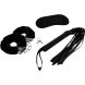 Foto 1: INTENSE FETISH - EROTIC PLAYSET 1 WITH HANDCUFFS, BLIND MASK AND FLOGGER