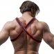 Foto 1: FETISH SUBMISSIVE ATTITUDE - BULLDOG CHEST HARNESS ECO LEATHER BLACK/RED MEN