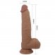 Foto 5: VIBRADOR REAL�STICO COM CONTROLO REMOTO EM SILICONE PRETTY LOVE - DILDO JONATHAN 3 VIBRA��O + 3 THRUSTING FUNCTIONS 21 CM