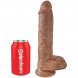 Foto 4: DILDO REALISTICO KING COCK - PENIS COM TEST�CULOS 19.8 CM CARAMELO