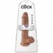 Foto 5: DILDO REALISTICO KING COCK - PENIS COM TEST�CULOS 19.8 CM CARAMELO
