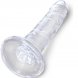 Foto 1: DILDO REALISTICO KING COCK TRANSPARENTE - PENIS 15.5 CM TRANSPARENTE