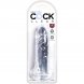 Foto 3: DILDO REALISTICO KING COCK TRANSPARENTE - PENIS 15.5 CM TRANSPARENTE