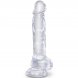 Foto 0: DILDO REALISTICO KING COCK TRANSPARENTE - PENIS COM TEST�CULOS 16.5 CM TRANSPARENTE