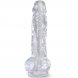 Foto 1: DILDO REALISTICO KING COCK TRANSPARENTE - PENIS COM TEST�CULOS 16.5 CM TRANSPARENTE