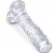 Foto 2: DILDO REALISTICO KING COCK TRANSPARENTE - PENIS COM TEST�CULOS 16.5 CM TRANSPARENTE