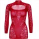 Foto 6: LEG AVENUE - MINI DRESS WITH LACE LONG SLEEVE RED