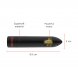 Foto 4: BALA VIBRAT�RIA ONINDER - BERLIN BULLET VIBRATOR PRETO 9 MODOS 8.5 X 2 CM - FREE APP