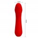 Foto 5: PRETTY LOVE - CETUS RECHARGEABLE VIBRATOR RED