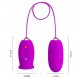 Foto 5: OVO VIBRAT�RIO RECARREG�VEL PRETTY LOVE - DAISY DUAL EGG VIBRATOR ROXO