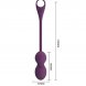 Foto 3: OVO VIBRAT�RIO COM CONTROLO REMOTO PRETTY LOVE - ELVIRA KEGEL BALLS APP ROXO