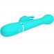 Foto 3: VIBRADOR PRETTY LOVE - DEJON RABBIT 3 IN 1 MULTIFUNCTION AQUA VERDE