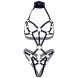 Foto 5: TEDDY LEG AVENUE - PATENT EM COURO BODY HARNESS PRETO S
