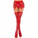 Foto 0: MEIAS COM CINTO DE LIGAS LEG AVENUE - LACE THIGH HIGHS & VERMELHO