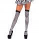 Foto 0: MEIAS LEG AVENUE - PRETO/BRANCO STRIPED HIGH SOCKS