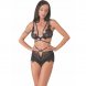 Foto 0: CONJUNTO LIVCO CORTI FASHION - DREZNA LC 90733 SUTI� + CUECA PRETO S/M