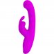 Foto 1: VIBRADOR COM ESTIMULA��O DO PONTO G PRETTY LOVE - LAMAR RABBIT & VIOLETA
