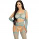 Foto 0: CONJUNTO LEG AVENUE - CROP TOP STOCKINGS & GLOVES AZUL